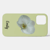 Coques Case-Mate iPhone Élégante floraison d'orchidées blanches (Verso (horizontal))