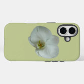 Coques Case-Mate iPhone Élégante floraison d'orchidées blanches (Verso (horizontal))