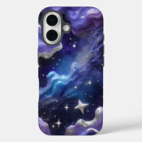 Elégante Galaxie bleue et violette avec Cl chatoya