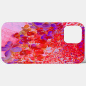 Coques Case-Mate iPhone Élégante Hydrangea Limelight Violette et Orange (Verso (horizontal))