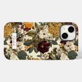 Coques Case-Mate iPhone Elégante Hydrangée Vintage Fleurs (Verso (horizontal))