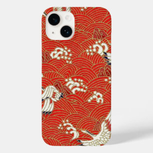 Coque Pour iPhone 14 Elégante Japonaise Washi Origami Grues Lucky
