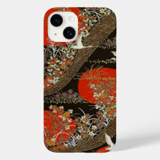 Coque Pour iPhone 14 Elégante Japonaise Washi Origami Grues Lucky