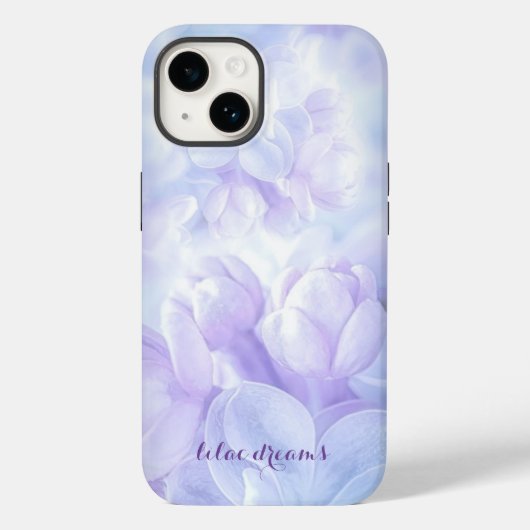 Coques Case-Mate iPhone Elégante Lilac Fleurs violettes Lumière Design (Verso)