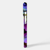 Coques Case-Mate iPhone Élégante Magenta Violet jaune Hydrangée fleurs (Verso / Gauche)