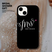 Coques Case-Mate iPhone Élégante mariée de calligraphie noire et blanche t