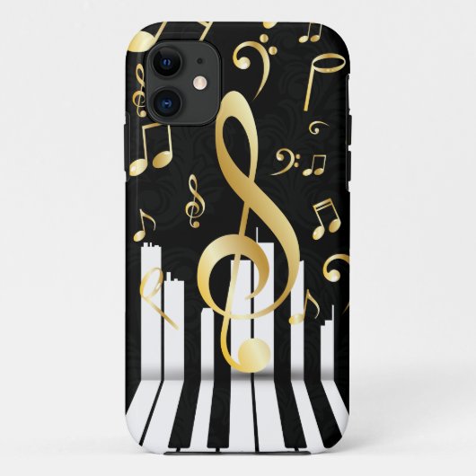 Coques Case-Mate iPhone Élégante musique Note touches piano (Dos)