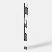 Coques Case-Mate iPhone Elégante Parties scintillant Argent Herringbone Ch (Verso / Droite)