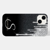 Coques Case-Mate iPhone Elégante Parties scintillant argent Lecteurs Parti (Verso (horizontal))