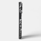 Coques Case-Mate iPhone Élégante Parties scintillant Argent Nom monogrammé (Verso / Droite)