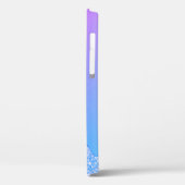 Coques Case-Mate iPhone Elégante parties scintillant bleu violet design (Verso / Gauche)