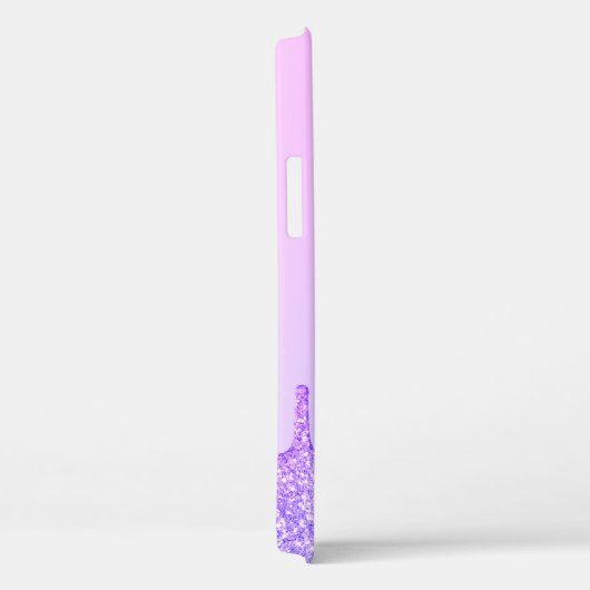 Coques Case-Mate iPhone Elégante parties scintillant bleu violet design (Verso / Droite)