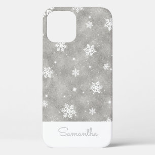 Case-Mate iPhone Case Élégante Parties scintillant d'argent Noël Motif d