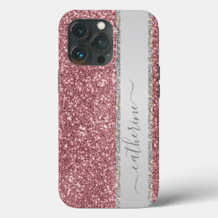 Case-Mate iPhone Case Élégante Parties scintillant de bande rose Personn