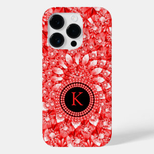 Coque Pour iPhone 14 Pro Élégante Parties scintillant de diamants rouges Mo