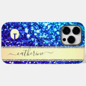 Coques Case-Mate iPhone Élégante Parties scintillant de la bande de la mar (Verso (horizontal))