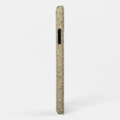 Coques Case-Mate iPhone Élégante Parties scintillant d'or Monogram Bling (Dos/Droite)