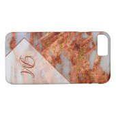 Coques Case-Mate iPhone Elégante Parties scintillant en or en cuivre (Dos (Horizontal))