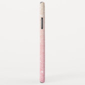 Coques Case-Mate iPhone Élégante parties scintillant en or rose à pente do (Dos/Droite)