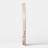 Coques Case-Mate iPhone Elégante parties scintillant en or rose en cuivre  (Verso / Droite)