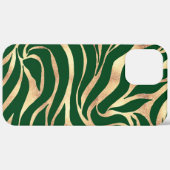 Coques Case-Mate iPhone Elégante Parties scintillant or Zebra Green Poster (Verso / Droite)