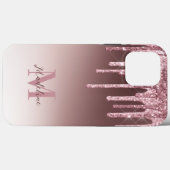 Coques Case-Mate iPhone Élégante Parties scintillant rose-pâle (Verso (horizontal))