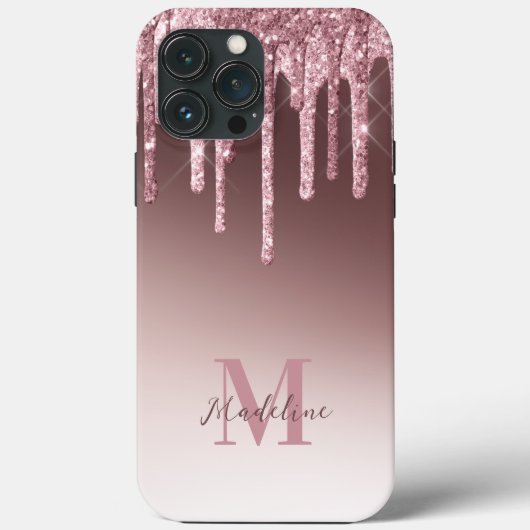 Coques Case-Mate iPhone Élégante Parties scintillant rose-pâle (Verso)