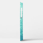 Coques Case-Mate iPhone Élégante Parties scintillant Turquoise (Verso / Gauche)