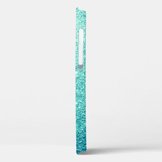 Coques Case-Mate iPhone Élégante Parties scintillant Turquoise (Verso / Gauche)