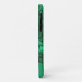 Coques Case-Mate iPhone Élégante Pierre de Gemstone Vert Clair Fils Marbré (Dos/Gauche)