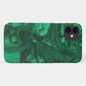 Coques Case-Mate iPhone Élégante Pierre de Gemstone Vert Clair Fils Marbré (Dos (Horizontal))