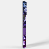 Coques Case-Mate iPhone Elégante pierre violette diamants calligraphie (Verso / Droite)