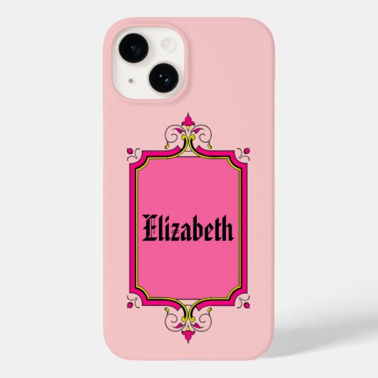 Coques Case-Mate iPhone Élégante plaque de livre encadrée (Verso)