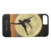 Coques Case-Mate iPhone Elégante Pleine lune Ballerina Silhouette Personna (Dos (Horizontal))