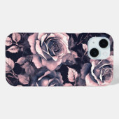 Coques Case-Mate iPhone Élégante rose pastel Roses (Verso (horizontal))