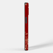 Coques Case-Mate iPhone Elégante Rouby Red Gold Swirl (Verso / Droite)