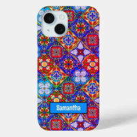 Elégante talavera mexicaine carrelage bleu violet 