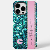 Coques Case-Mate iPhone Élégante tendance Parties scintillant Turquoise ba (Verso)