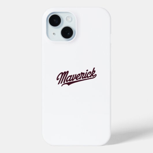 Coques Case-Mate iPhone Élégante typographie de Maverick (Verso)