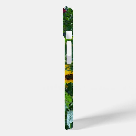 Coques Case-Mate iPhone Elégante vue jardin marguerites cosmos tournesols (Verso / Gauche)