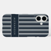 Coques Case-Mate iPhone Élégantes bandes verticales rétro (Verso (horizontal))