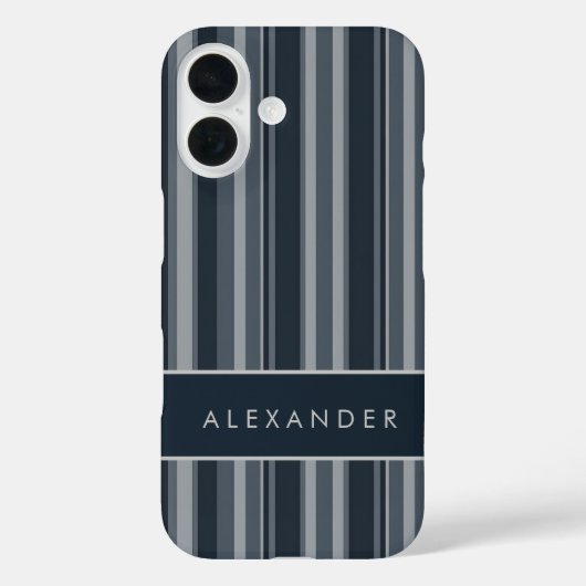 Coques Case-Mate iPhone Élégantes bandes verticales rétro (Verso)