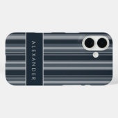 Coques Case-Mate iPhone Élégantes bandes verticales rétro (Verso (horizontal))