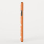 Coques Case-Mate iPhone Élégantes flèches orange et blanches (Dos/Droite)