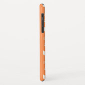 Coques Case-Mate iPhone Élégantes flèches orange et blanches (Dos/Gauche)