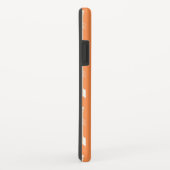 Coques Case-Mate iPhone Élégantes flèches orange et blanches (Dos/Droite)