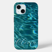 Coques Case-Mate iPhone Elégantes vagues océaniques turquoises (Verso)