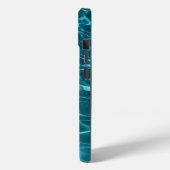 Coques Case-Mate iPhone Elégantes vagues océaniques turquoises (Verso / Gauche)