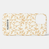 Coques Case-Mate iPhone Élégantes vignes d'or (Verso (horizontal))
