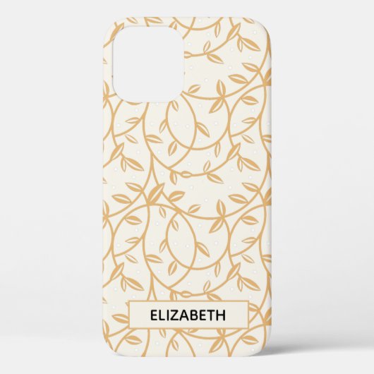 Coques Case-Mate iPhone Élégantes vignes d'or (Verso)